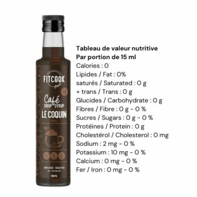 Fit Cook Foodz - Sirop à café