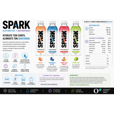 Spark - Boisson électrolytes + Nootropiques