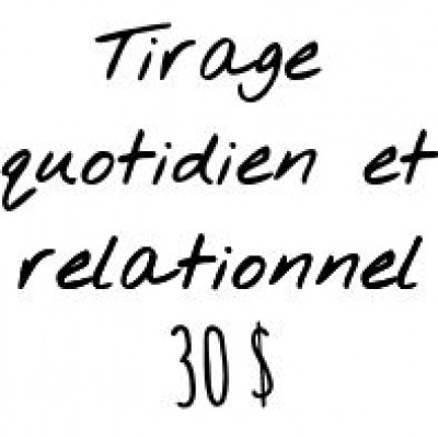 Tirage quotidien et relationnel