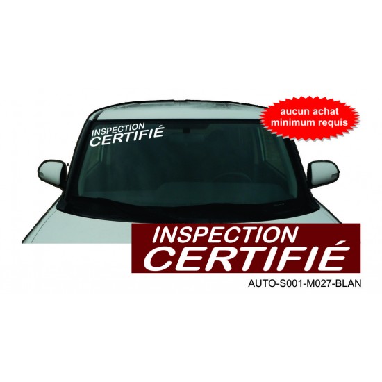 INSPECTION CERTIFIÉ