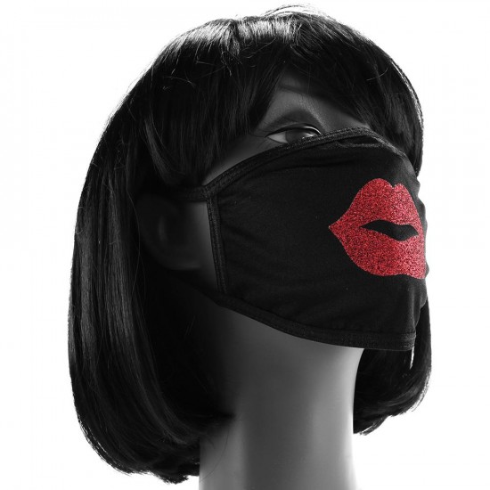 Lingerie  Masque facial Pucker Up Red Glitter Kiss