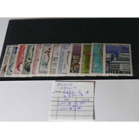 SÉRIES DE TIMBRES DE FRANCE/FRENCH STAMPS SET SC...