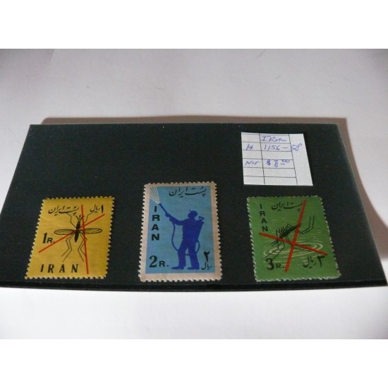 TIMBRE IRAN/IRAN STAMPS/MALARIA SC...