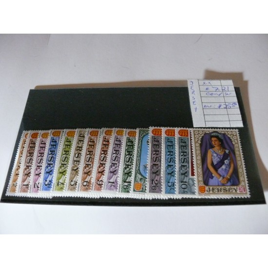 TIMBRES JERSEY/JERSEY STAMPS/SC #7-21 COMPLET/NSC,MNH/**