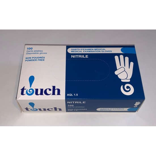 Gants Nitrile bleus