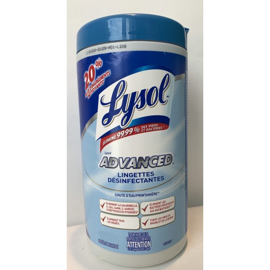 Lingettes désinfectantes Lysol