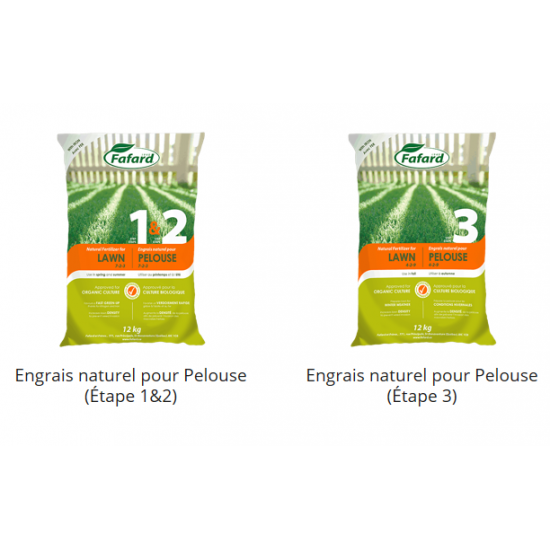 Engrais Naturel pour Pelouse  - Le Trio