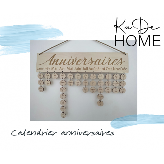 Calendrier Anniversaire