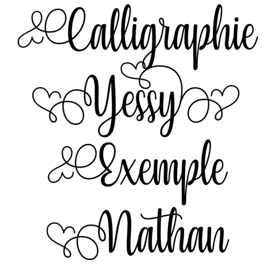 Calligraphie "Yessy"