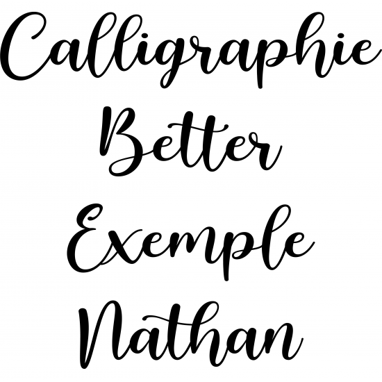 Calligraphie "Better"