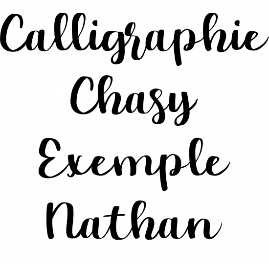 Calligraphie "Chasy"