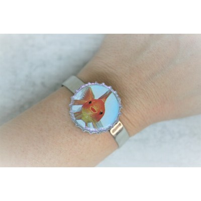 Bracelet SYMBOLE-poisson rouge