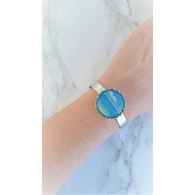 Bracelet SYMBOLE-bleu de mer