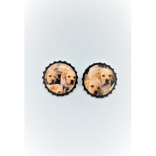 Boucles d'oreilles SYMBOLE-bébés labradors