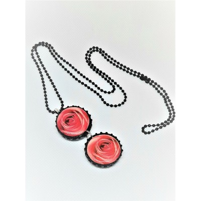 Collier SYMBOLE-duo roses
