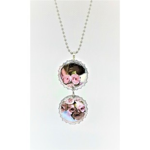 Collier SYMBOLE-duo bouquet de roses