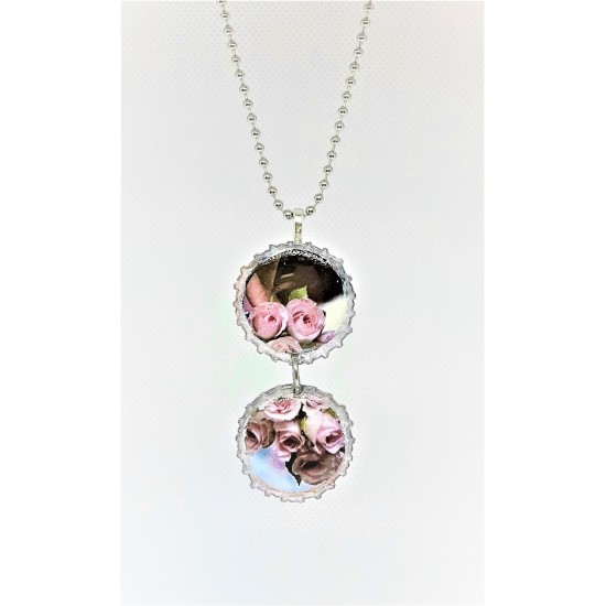 Collier SYMBOLE-duo bouquet de roses