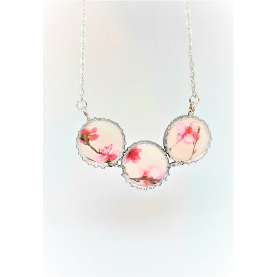 Collier SYMBOLE-trio fleurs de pommier
