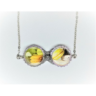 Collier SYMBOLE-duo de délicieux macarons