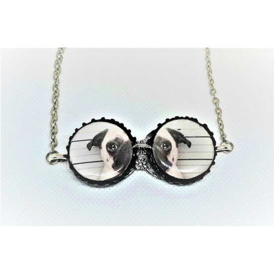 Collier SYMBOLE-duo chien pug