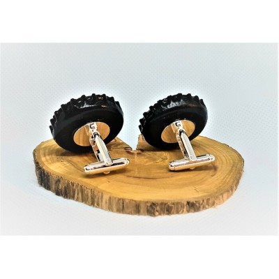 Boutons de manchette SYMBOLE-rondins de bois