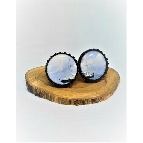 Boutons de manchette SYMBOLE-voilier
