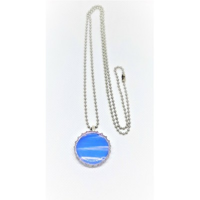 Collier SYMBOLE-bleu de mer