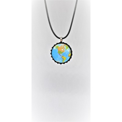 Collier SYMBOLE- mappemonde