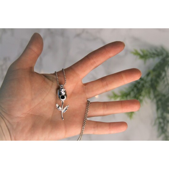 Collier INSPIRE-breloque rose