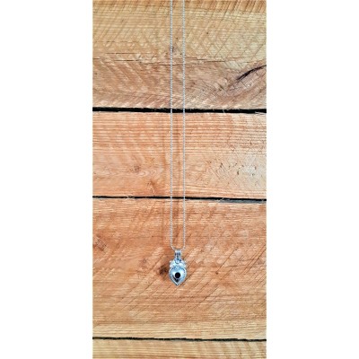 Collier INSPIRE-breloque coeur en fleurs