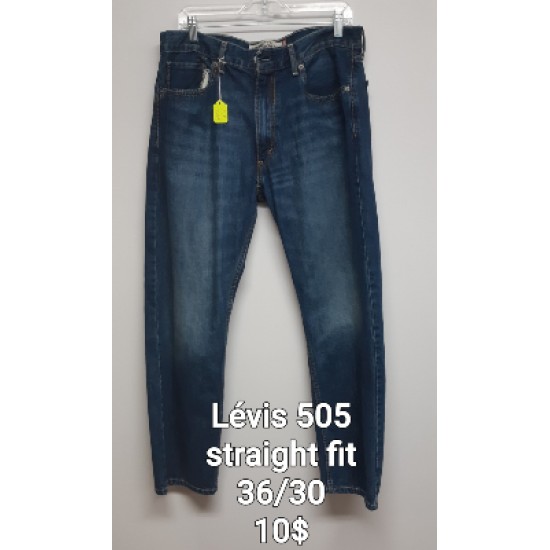 HJ04  Levis 505 Straight fit. couleur bleu, gr. 36-30  