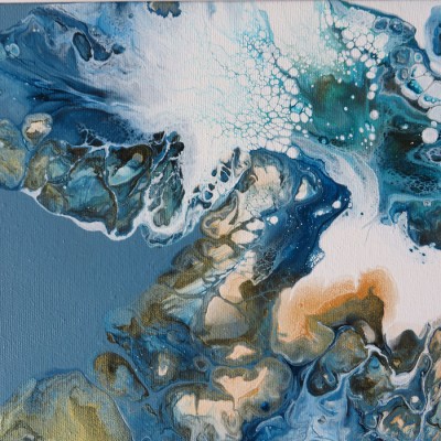 La danse des eaux- Reproduction HD sur toile - 36 x 72