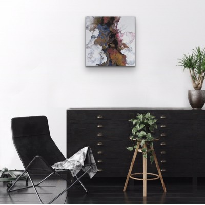 Incendie - Reproduction HD sur toile - 18 x 18