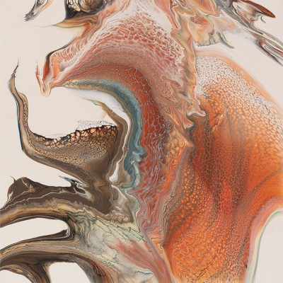 Orchidée de feu - Reproduction HD sur toile - 24...