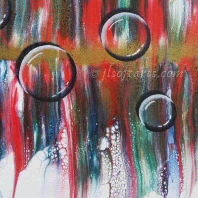 Bulles et plumes - Oeuvre originale