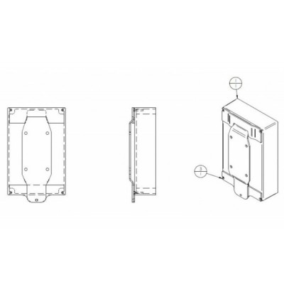 Fixation Murale pour borne Technove