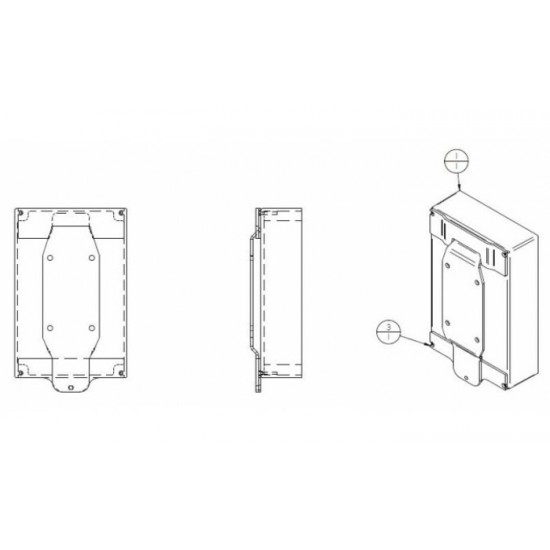 Fixation Murale pour borne Technove