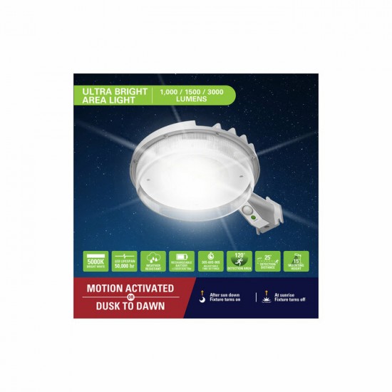 Lampadaire solaire  HALO de 1000 lumens