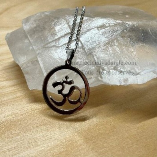 Pendentif acier inoxydable OM