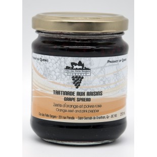 Tartinade aux raisins zeste d’orange et poivre...