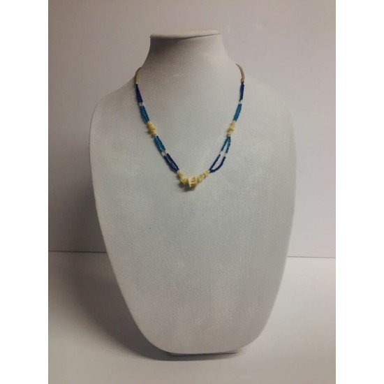 Collier amérindien avec os de brochet...