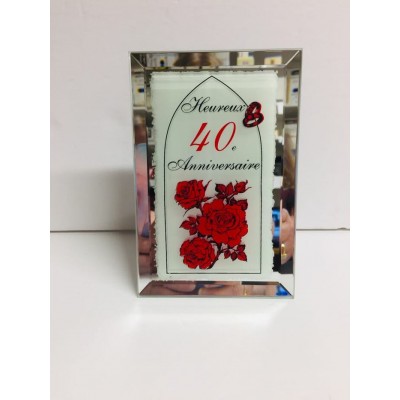 Plaque 40ème Anniversaire de Mariage