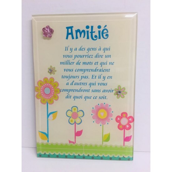 Amitié plaque