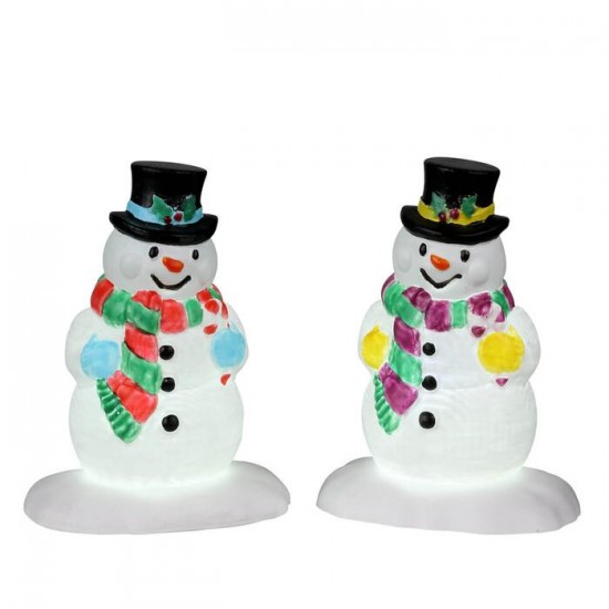 Accessoire Bonhomme de neige Lumineux avec chapeau...