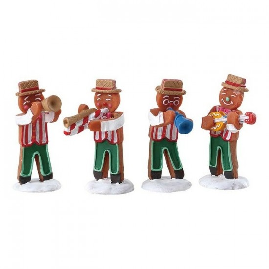 Figurines Bonhomme de pain d'épice jouant du jazz # 72562      