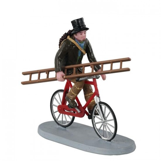 Figurines Ramonneur de cheminée à vélo #12035