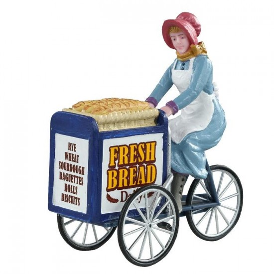 Figurines Livraison de la boulangerie à vélo #...