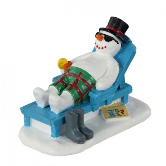 Figurines Bonhomme de neige qui relax # 12039