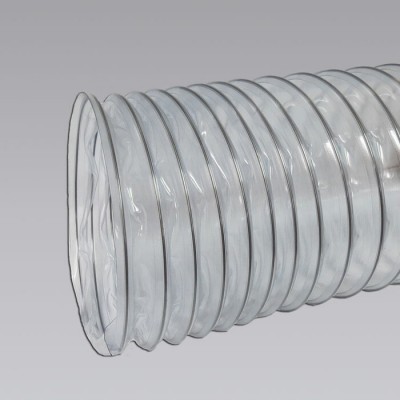 Boyau flexible clair en PVC HD 12'' x 25'