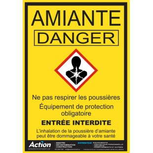 Affiche Danger Amiante
